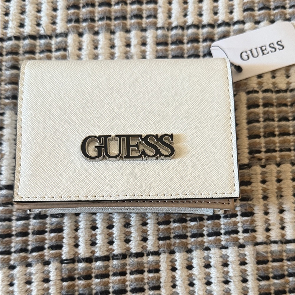 GUESS Cream Card Holder